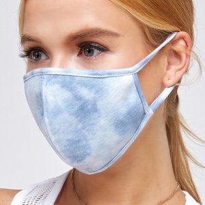 Tie-Dye Poly Cotton Face Mask with 3D Shape